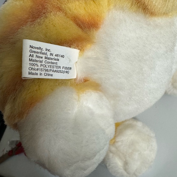 Fat Cats Orange Tabby Cheshire Grin Smile Novelty Inc Stuffed Plush Garfield - Picture 9 of 10